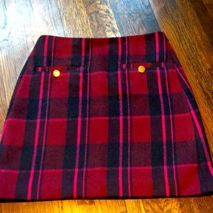 Loft Plaid Mini Skirt in Size 0